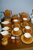 Hornsea Saffron Pattern Pottery Tea Service 28 Pieces