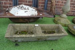 Stone Trough Shaped Planter