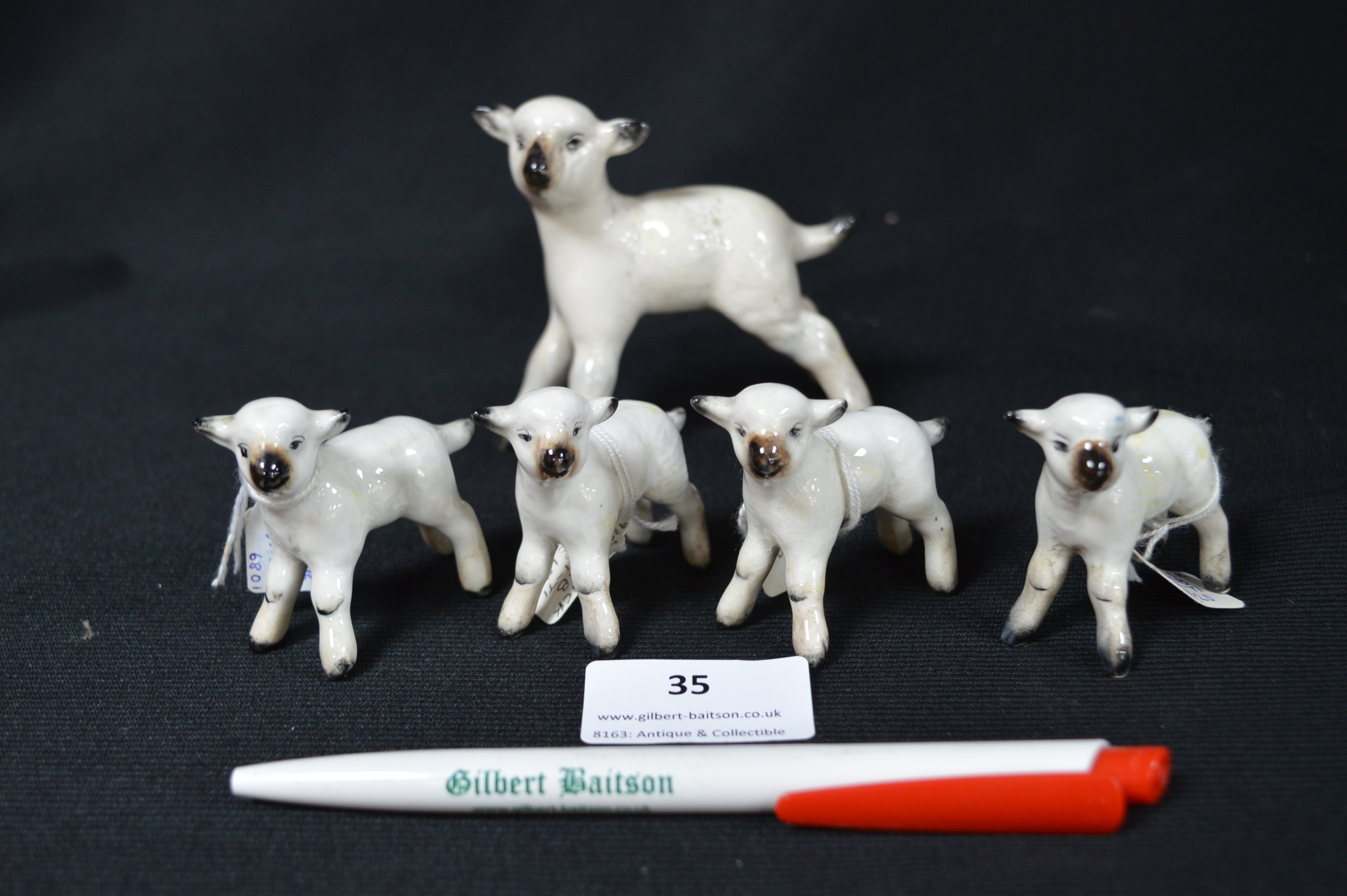 Beswick Ewe and Four Lambs