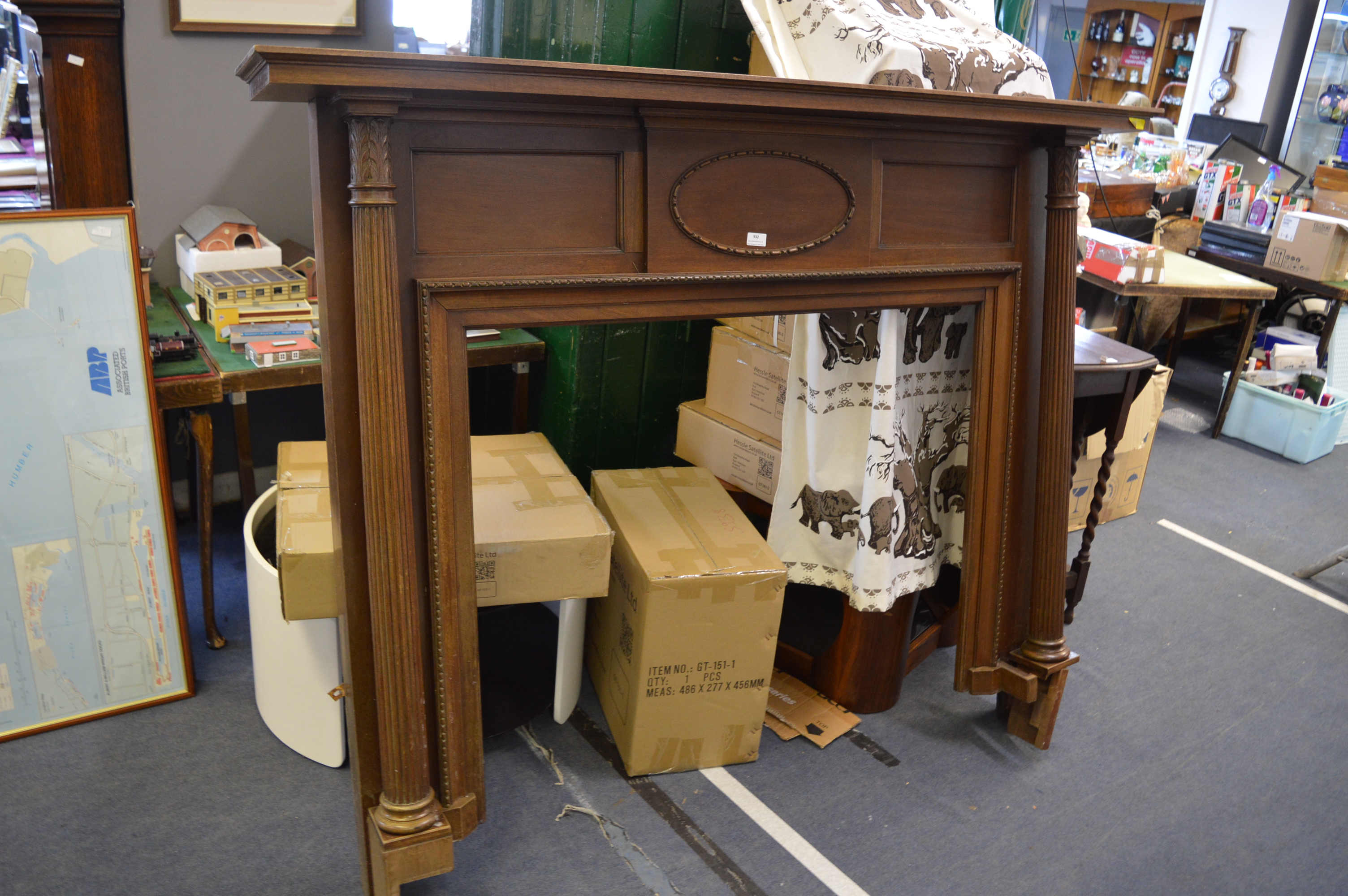 Edwardian Mahogany Fire Surround