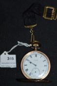 Elgin Gold Plated Pocket Watch - Star Dennison Watch Case Co (AF)