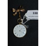 Ladies 18ct Gold Pocket Watch