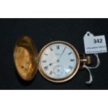 Waltham USA Gold Plated Pocket Watch