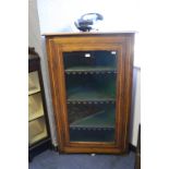 Victorian Inlaid Mahogany Corner Cupboard