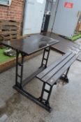 Cast Iron Garden Seat Table