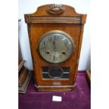 Oak Cased 1930's Mantel Clock