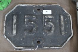 Railway Plate 1551