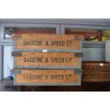 Three Vintage Crates - Saccone Speed Ltd