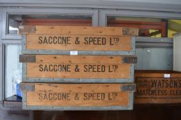 Three Vintage Crates - Saccone Speed Ltd