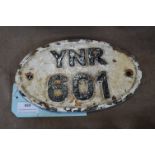 Yorkshire and Northumberland Railway Bridge Plate