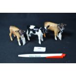 Three Beswick Calves