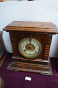 Oak Bracket Clock with Brass & Enamel Face (for restoration)