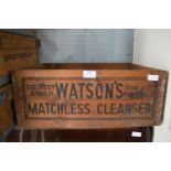 Vintage Wooden Crate - Watson's Matchless Clean Cleanser Soap