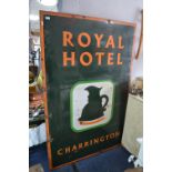 Large Enamel Pub Sign - The Royal Hotel 180x120cm