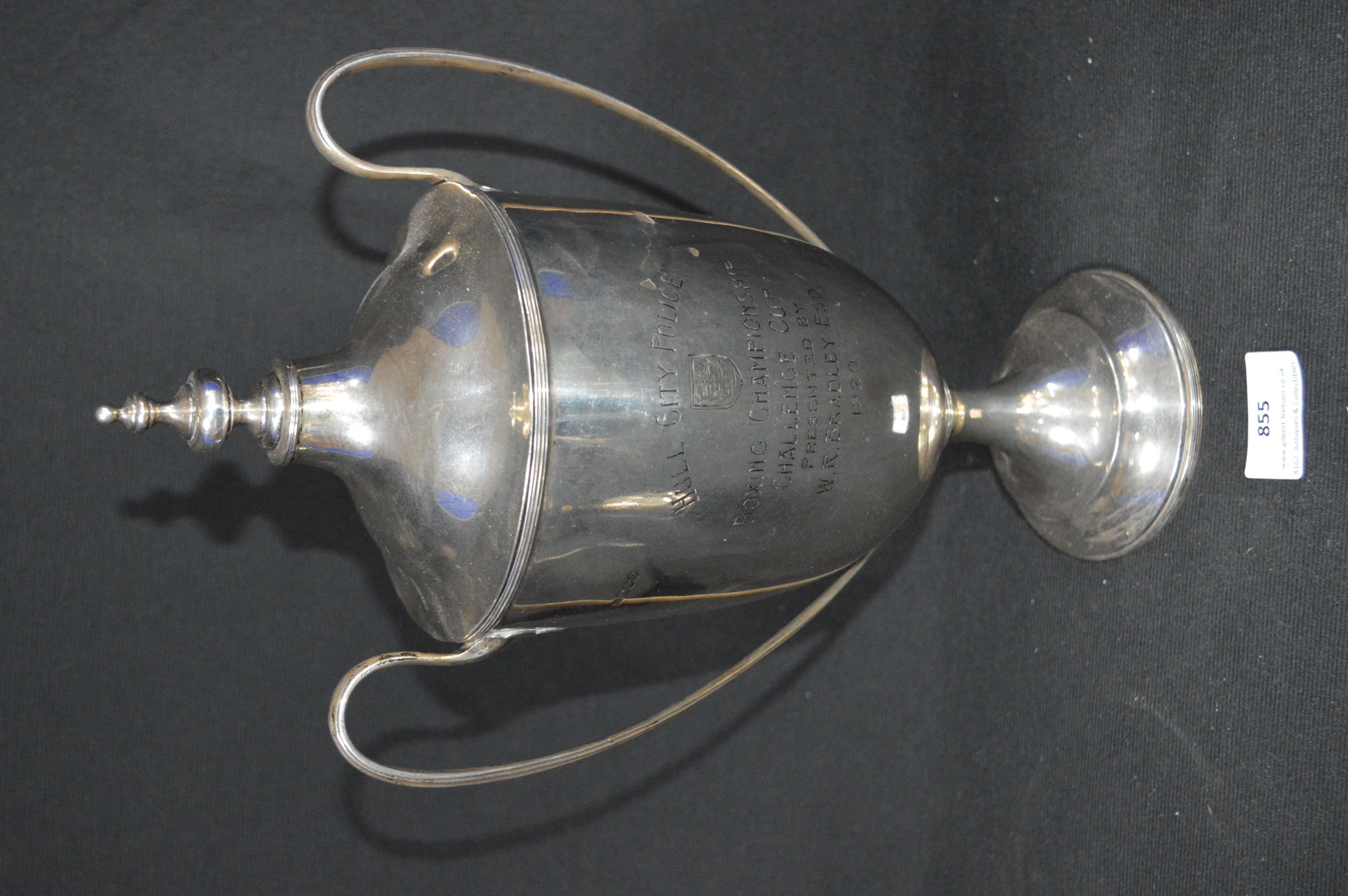 Hull City Police Boxing Championship Challenge Cup Silver 1920