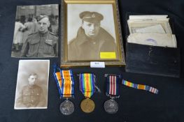 WWII Military Group - Royal Army Medical Corps Including Military Medal, etc.