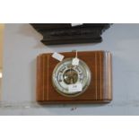 Small Retro Wood Mounted Barometer