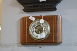 Small Retro Wood Mounted Barometer