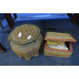 Two Sewing Baskets and Contents