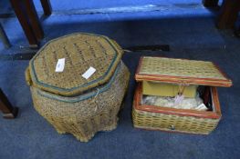 Two Sewing Baskets and Contents