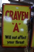Craven "A" Enamel Advertising Sign (AF)
