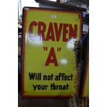 Craven "A" Enamel Advertising Sign (AF)