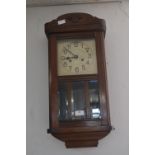 Edwardian Mahogany Pendulum Wall Clock