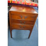 Edwardian Mahogany Three Drawer Music Cabinet