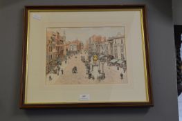 Framed Roger Davis Print of Hull Lowgate