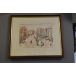 Framed Roger Davis Print of Hull Lowgate