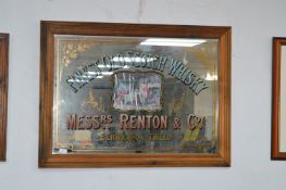 Renton's Scotch Whiskey Reproduction Advertising Mirror