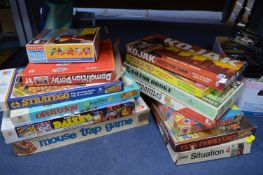 Thirteen Boxed Vintage Games Including Mousetrap, Dalex, etc.