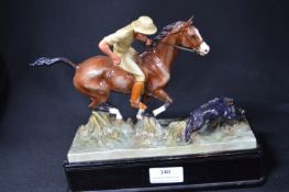 Royal Worcester Wild Boar Hunting Figure (AF)