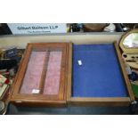 Two Antique Stall Display Cabinets
