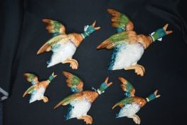 Set of Five Beswick Graduated Flying Ducks