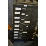 Nine Drawer Metal Office Filing Chest