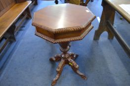 Victorian Octagonal Sewing Table
