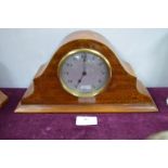 Edwardian Inlaid Mahogany Mantel Clock