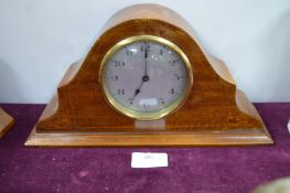 Edwardian Inlaid Mahogany Mantel Clock