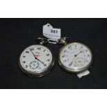 Two Railway Watches - One Molniga USSR and One Zenith