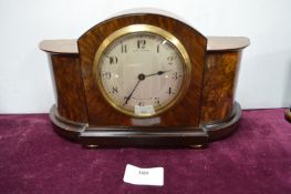 Walnut Mantel Clock J.C. Vicery, Regent Street, London