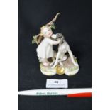 Continental Figurine - Girl with Dog