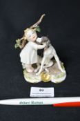 Continental Figurine - Girl with Dog