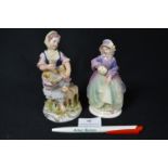 Two Small Continental Figurines