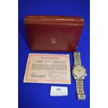 Gents Rolex Tudor Advisor Wristwatch - 1961 with Box and Original Guarantee No: 7926