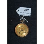 Ladies 9ct Gold Pocket Watch