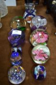 Ten Glass Paperweights