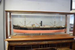 Model Ship in Original Mahogany Case - The Farnworth by Richardson Duck & Co