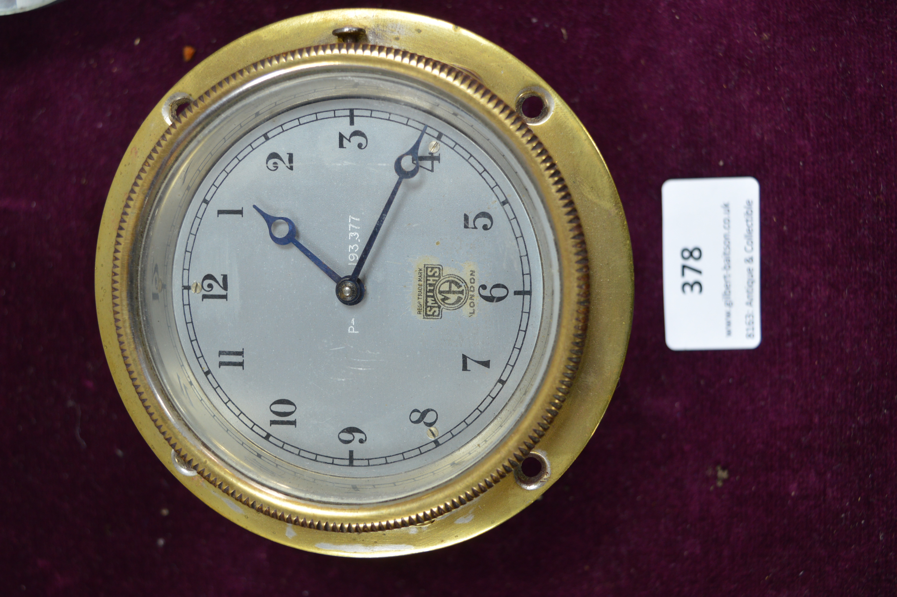 Brass Smiths Clock In Set