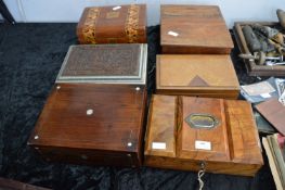 Six Wooden Boxes